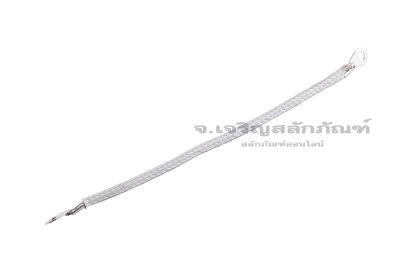 [E] สายกราวด์ สายถัก นิกเกิลบริสุทธิ์ ครอบสายทนความร้อน 1000 องศา ขนาด 0.5 sq.mm ยาว 100 mm